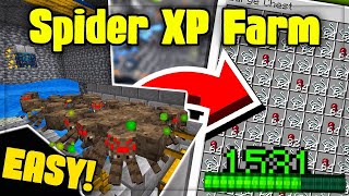 How to Build Easiest Spider Spawner XP Farm Tutorial  Minecraft 121 Java amp Bedrock edition [upl. by Arhna595]