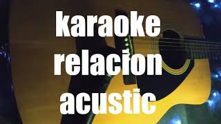 KARAOKE Sech RELACION VERSION ACUSTICO GUITARRA VOZ PARA QUE CANTES [upl. by Jemima549]