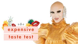 Sasha Velour Loves Cheap Sht But Has Expensive Taste  Expensive Taste Test  Cosmopolitan [upl. by Bekah]