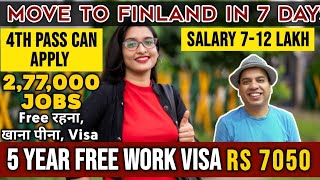 Finland Work Permit 2023  Finland 5 Year Free Work Visa [upl. by Lorianna]