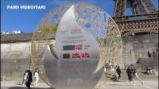 Countdown clock timer to Paris 2024 Olympic Games  Compte à rebours Jeux Olympiques 3 mai 2024 [upl. by Nela590]