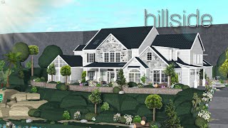 Bloxburg  realistic hillside home speedbuild [upl. by Xilef]