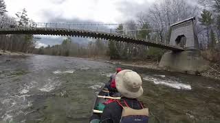 Surprise April Swim in the Carrabassett River [upl. by Oryaj]