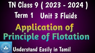 Application of Principle of Flotation Class 9 Science Term 1 Unit 3 Fluids [upl. by Liris318]