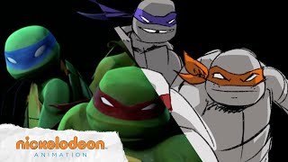 TMNT Theme Song Animatic Seasons 1  4 🐢  TMNT  Nick Animation [upl. by Airun]