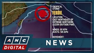 PAGASA Expect rains over PH as storm Ferdie now outside PAR enhances southwest monsoon  ANC [upl. by Fellner]