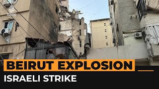 Israeli strike targets Hezbollah commander in Beirut suburb  AJ Shorts [upl. by Alrahs]