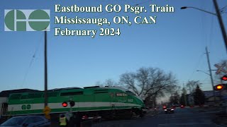 Railfanning Mississauga ON CAN GO Psgr Train backtoback [upl. by Trstram281]