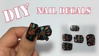 How to DIY Nail Decals  NAIL ART 101 [upl. by Seaton297]