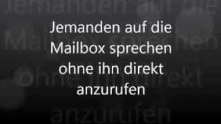 Jemanden auf die Handy Mailbox sprechen ohne ihn direkt anrufen zu müssen [upl. by Maleen]