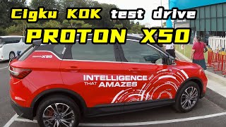 Cikgu KOK test drive Proton X50 [upl. by Eniretac]