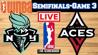 Live New York Liberty Vs Las Vegas Aces  WNBA Semifinals  Live Scoreboard  Play By Play [upl. by Anyala]