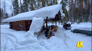 ЗИМНЯЯ ТАЙГА СКАЗОЧНАЯ ИЗБА В 23 ФЕВРАЛЯ  РЫБАЛКА НА ТАЕЖНОЙ РЕКЕ  2 ЧАСТЬ [upl. by Romonda672]