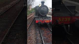 At Paignton Railway On 31st October 2024 With GWR 5239 Goliath Coupling Up To Its Train 👍🙂🚂 [upl. by Reggy]