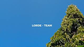 TEAM  LORDE TIKTOK VERSION [upl. by Ennahtebazile]