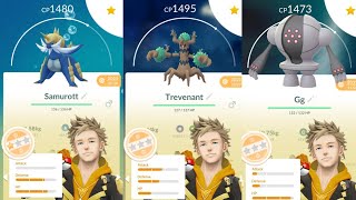 Great League Samurott Registeel Trevenant team is EMERGING in Pokemon Go [upl. by Anitnegra]