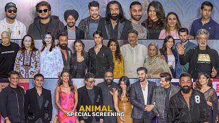 UNCUT  Animal Movie Starstudded Special Screening  FULL HD VIDEO  Redcarpet [upl. by Anayt]