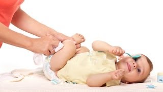 How to Clean Baby during Diaper Change  Infant Care [upl. by Eudora]