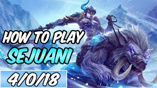 HOW TO PLAY SEJUANI  Build amp Runes  Diamond Commentary  League of Legends  Season 9 [upl. by Thrasher]