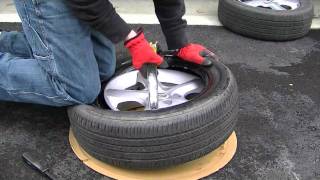 how to mount a tire by hand [upl. by Otokam]