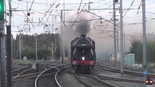 45699 Galatea whistles through Warrington 5Z41 Crewe  Carnforth Scraptown [upl. by Husein758]