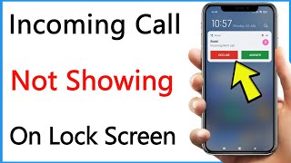 Lock Screen Par Call Show Nahi Ho Raha Hai  Incoming Call Not Showing On Lock Screen [upl. by Yrocej359]