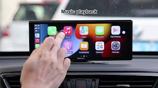 10inch Carplay amp Android Auto  Portable Car Stereo TS0001 PRO  Unboxing and Features  English [upl. by Anirrak]