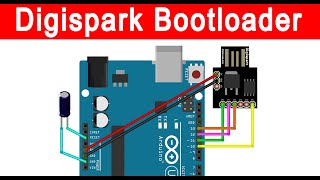 How To Burn Micronucleus Bootloader On The Digispark Kickstarter Attiny85 [upl. by Dde]