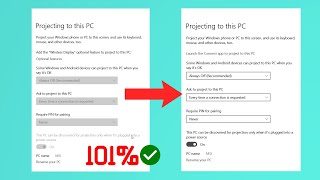 How To Fix quotProjecting to this PCquot Grayed out in windows 1011  2024 [upl. by Stedt401]