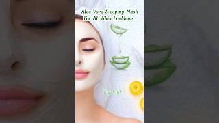 Aloe Vera Sleeping Mask For All Skin Problems  subscribe for more skincare beautytips shorts [upl. by Supmart985]