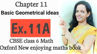 Ex11AChapter11 Basic geometrical idea  point line segmentrayangle  class 6  oxford book [upl. by Russi]