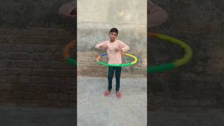 Hula hoop challenge 😂😜 shorts [upl. by Nimesay]