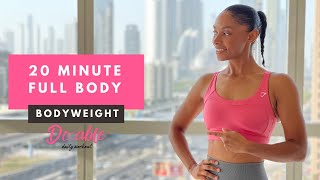 20min Full Body Workout  BODYWEIGHT  Build Muscle amp Strength [upl. by Winthorpe]