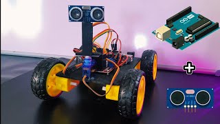 How to make a Arduino Obstacle Avoiding Robot Car [upl. by Aubreir860]