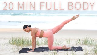 20 MIN FULL BODY WORKOUT  Intermediate Pilates No Equipment [upl. by Assili]