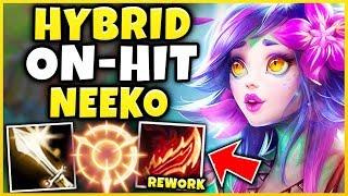 THIS HYBRID ONHIT NEEKO BUILD IS WAY TOO OP FASTEST TOWER KILLER IN GAME  League of Legends [upl. by Akvir96]