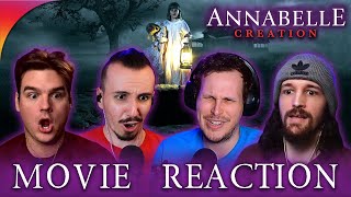 ANNABELLE CREATION 2017 MOVIE REACTION  First Time Watching [upl. by Odrahcir]