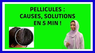 PELLICULES Cheveux  causes et comment sen débaraser  Conseils en 5 min [upl. by Brit]