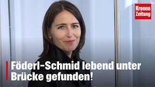 FöderlSchmid lebend unter Brücke gefunden  kronetv NEWS [upl. by Haneehs]