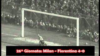 Road to Scudetto  19541955  Tutti i gol del Milan [upl. by Orlina]