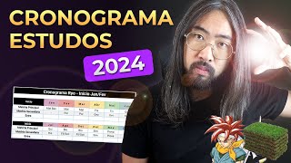 Plano de Estudo 2024 Cronograma  ENEM Vestibular e Concursos PDF GRÁTIS [upl. by Balthasar10]