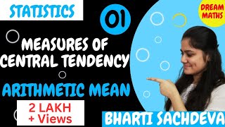 Introduction to Measures of central tendencyArithmetic meanStatisticsDream Maths [upl. by Haymes65]