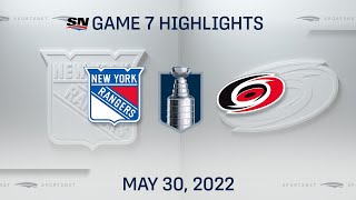 NHL Game 7 Highlights  Rangers vs Hurricanes  May 30 2022 [upl. by Moises]