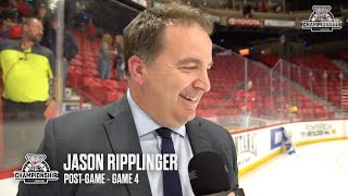 2024 WHL Championship Series PostGame Jason Ripplinger [upl. by Odraboel774]