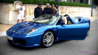 Gorgeous Blue Ferrari F430 Spider  Combos with 599 GTO FF 612 California 575 [upl. by Diantha825]