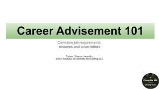 Free Career Advisement Class for the New Mexico Medical Cannabis Industry [upl. by Akinimod]