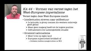 KA 44 Vormen van verzet tegen WestEuropees imperialisme [upl. by Erme]