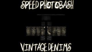 ROBLOX  SPEED PHOTOBASHING  VINTAGE DENIMS paintnet [upl. by Mittel660]