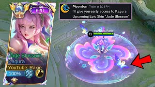 KAGURA NEW EPIC SKIN quotJADE BLOSSOMquot IS FINALLY HERE😻✨ early access  MLBB [upl. by Aicnatsnoc]