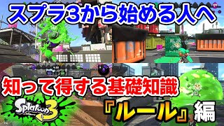 【スプラトゥーン3】初心者必見！発売日までに知っておきたい基礎知識シリーズ『ルール』編【Splatoon3】【ぽんすけ】 [upl. by Teagan]